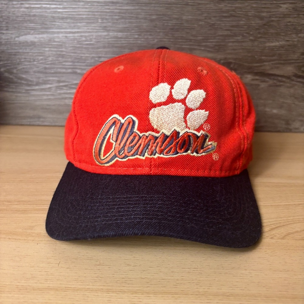 Vintage Clemson Tigers‎ Hat Cap Snap Back Orange Blue NCAA Adjustable